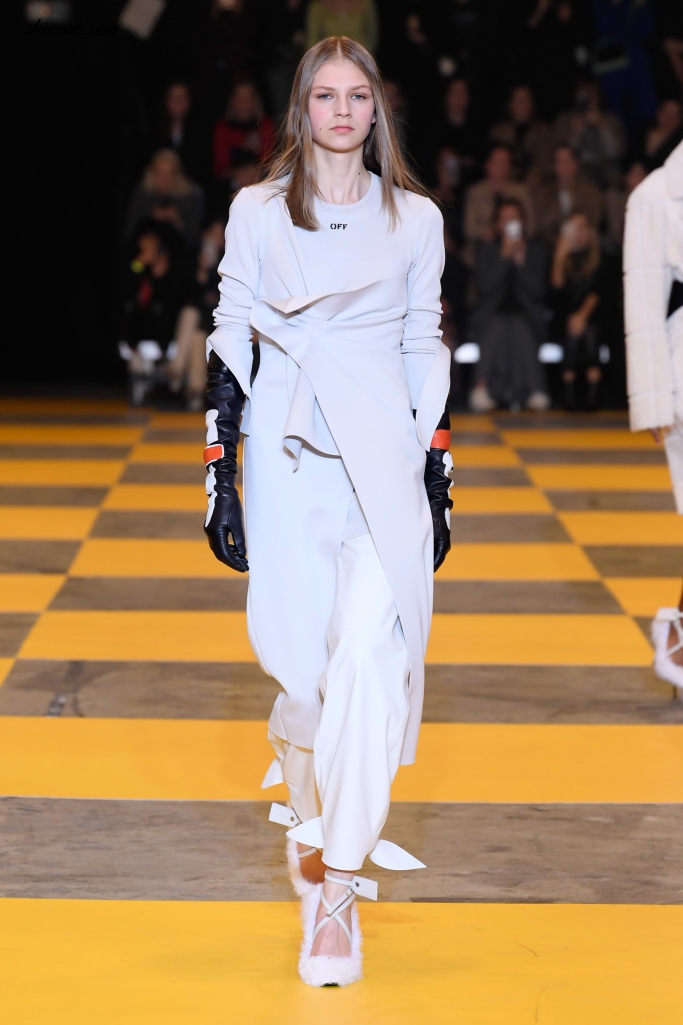 Paris Fashion Week: Off-White’s RTW Fall 2019 Was A Mixture Of Minimalism And Glamour