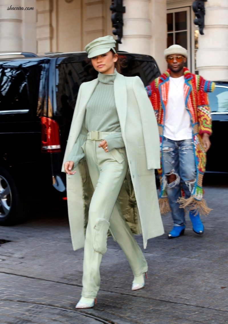 Zendaya Is Slaying Paris Fashion Week In The Most Gorgeous Monochrome Ensembles