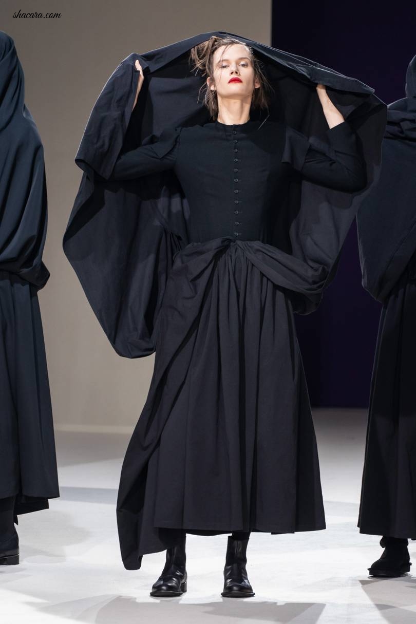 #SuzyPFW: Yohji Yamamoto And Olivier Theyskens Go Back To Black