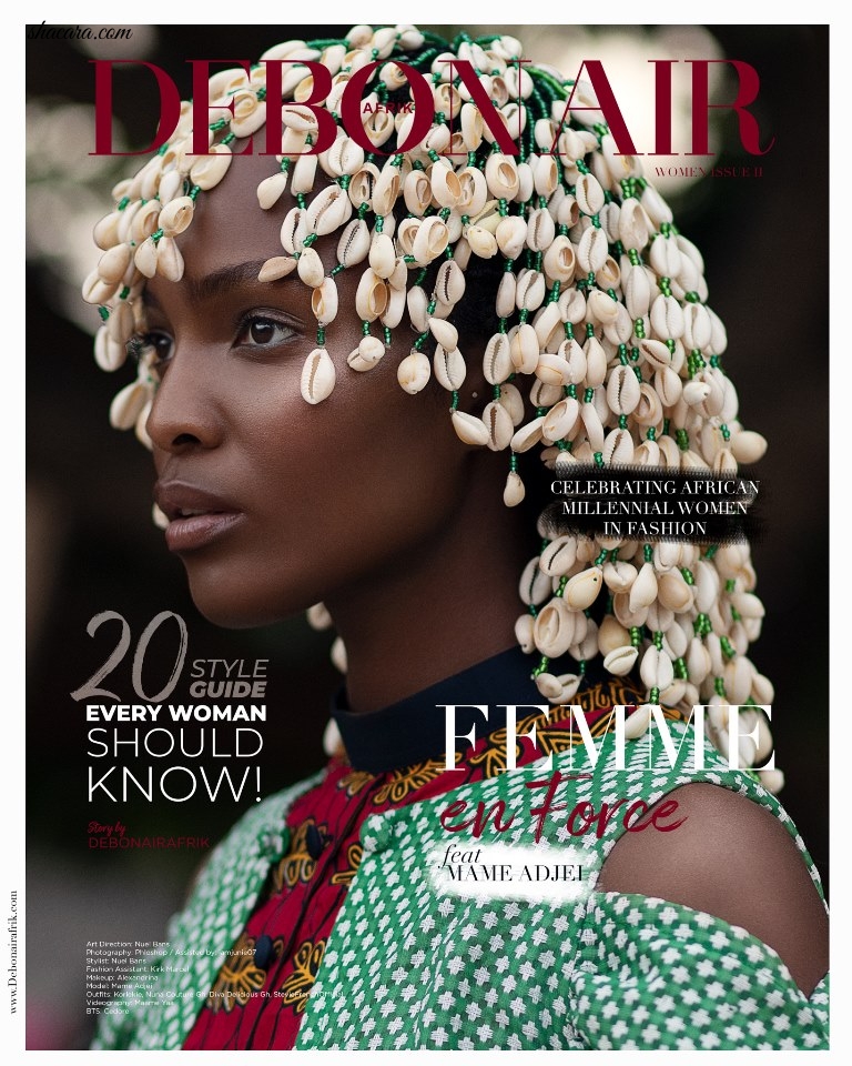 Ghanaian-American Model, Mamé Adjei Is A Bombshell Beauty On The Cover Of Debonair Afrik