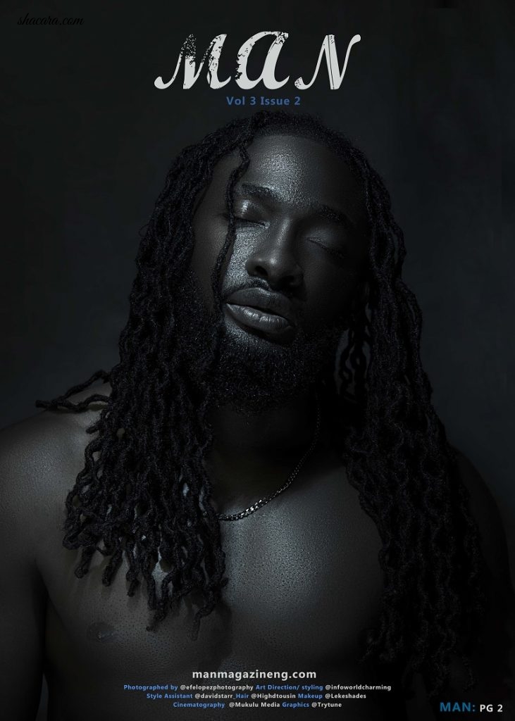 The New Royal! Uti Nwachukwu Is Shirtless On The Cover Of Man Magazine’s Latest Issue