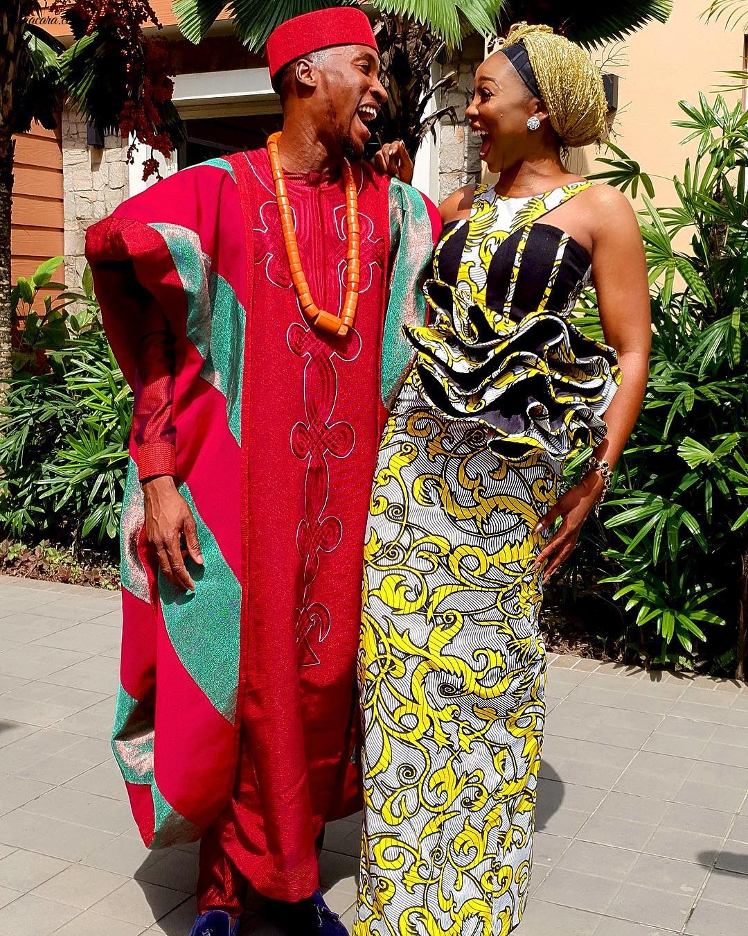 Ini Dima-Okojie, Nancy Isime, Bolanle Olukanni And More Dazzle At #AkahAndClaire’s White Wedding