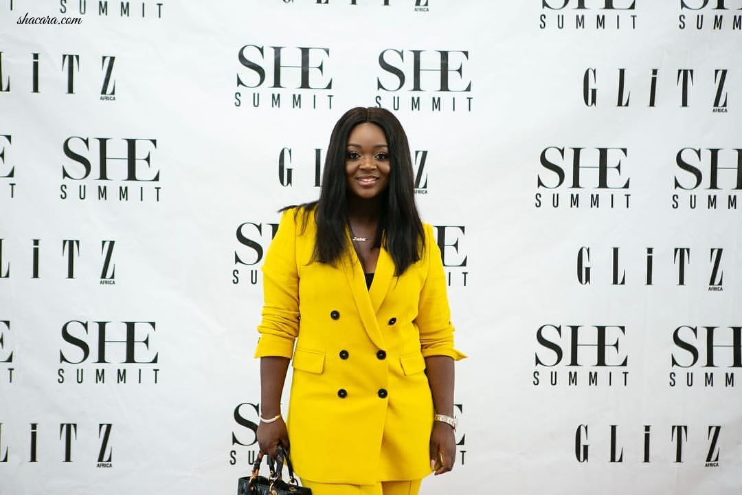 Actress Jackie Appiah Was All Business For The 2019 “SHE Summit”