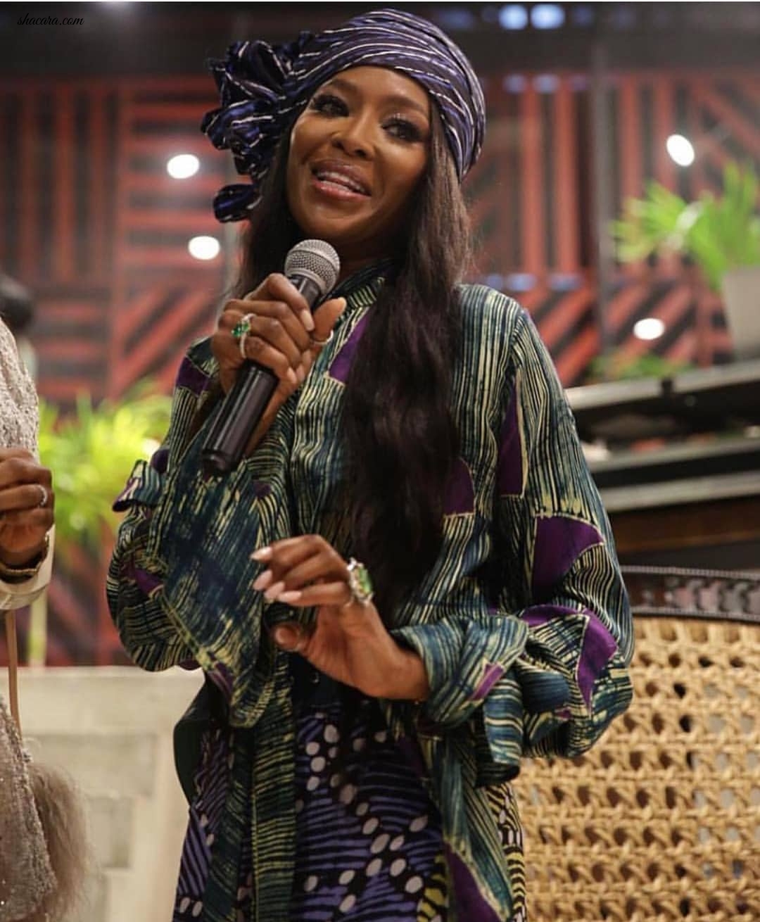 Naomi Campbell Is Living Her Best Life In Nigeria Rocking Various African Brands; See It Here