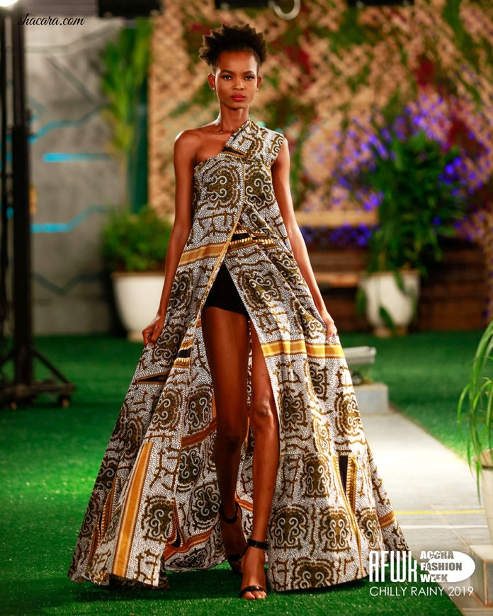 See The Well Tailored All-African Print Outfits Afre Anko Wowed Ghanaians With At Accra Fashion Week