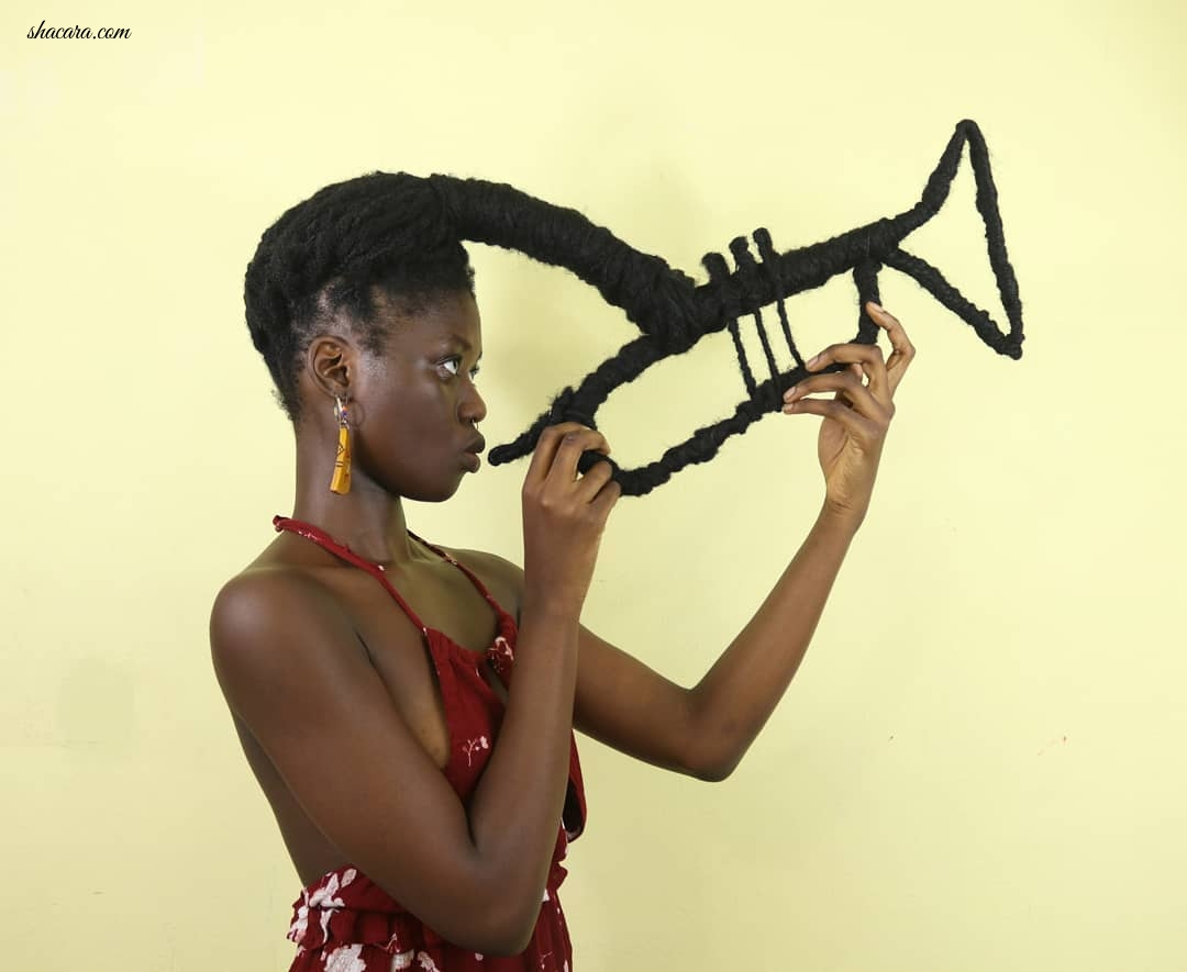 This Extremely Beautiful Ivorian, Laetitia, Amaze The World With Hair Tremendous Art