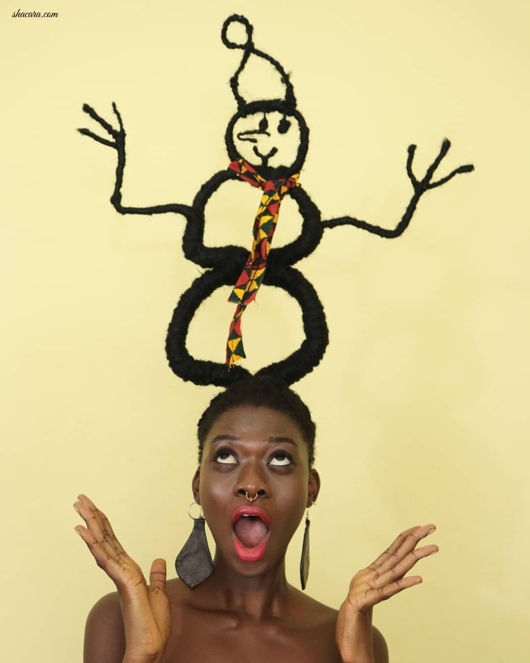 This Extremely Beautiful Ivorian, Laetitia, Amaze The World With Hair Tremendous Art