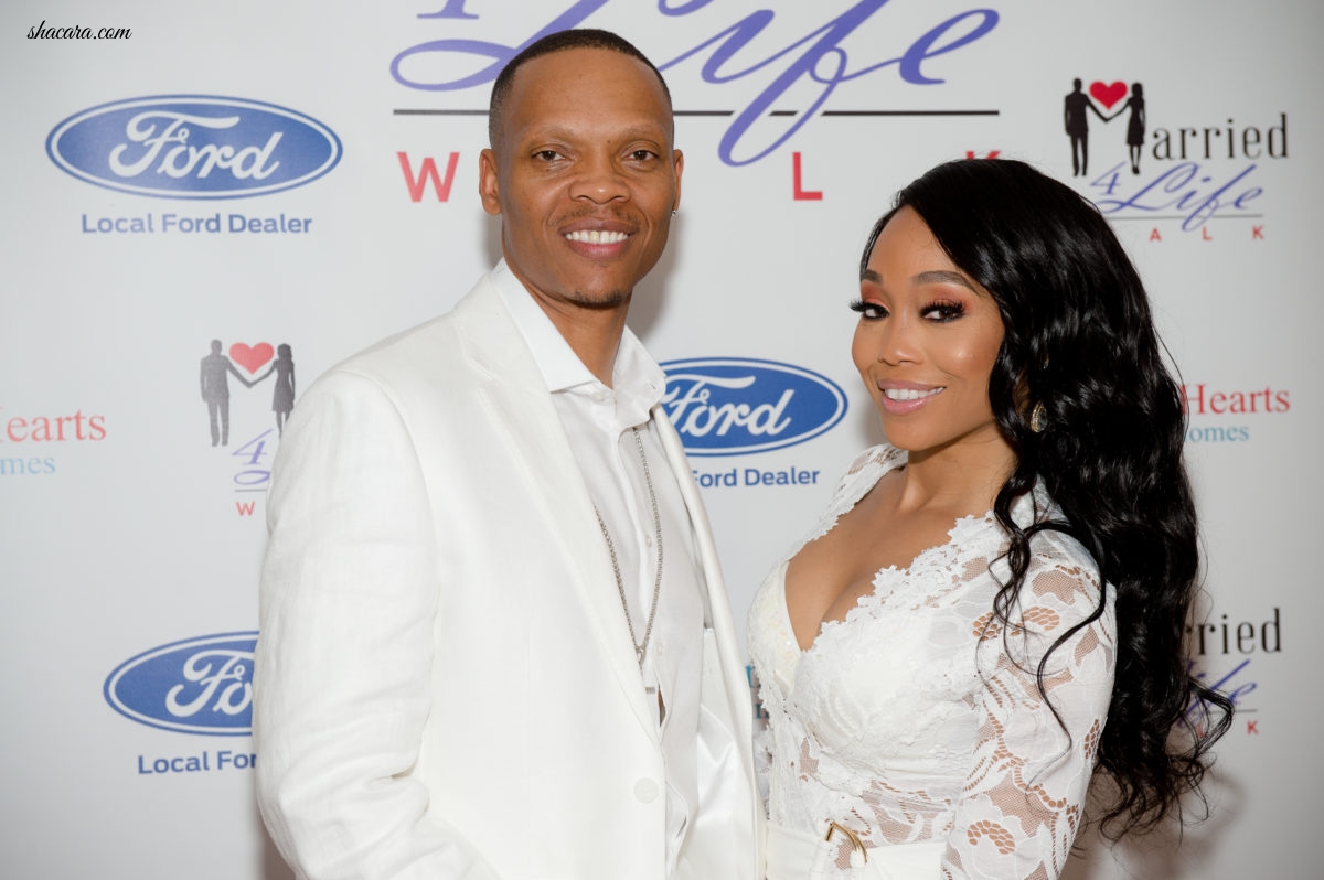 Shamari and Ronnie DeVoe Encourage Couples To Stay United During the Annual 'Married 4 Life Walk' In Atlanta