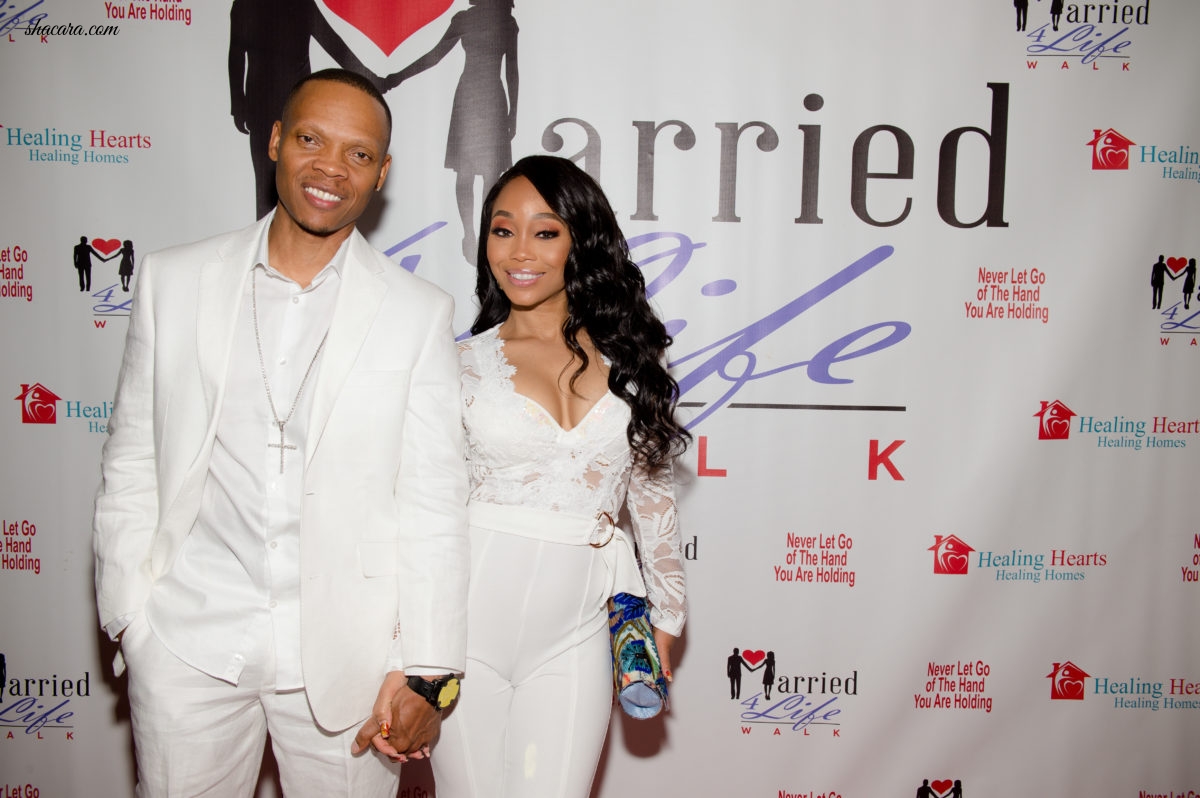 Shamari and Ronnie DeVoe Encourage Couples To Stay United During the Annual 'Married 4 Life Walk' In Atlanta