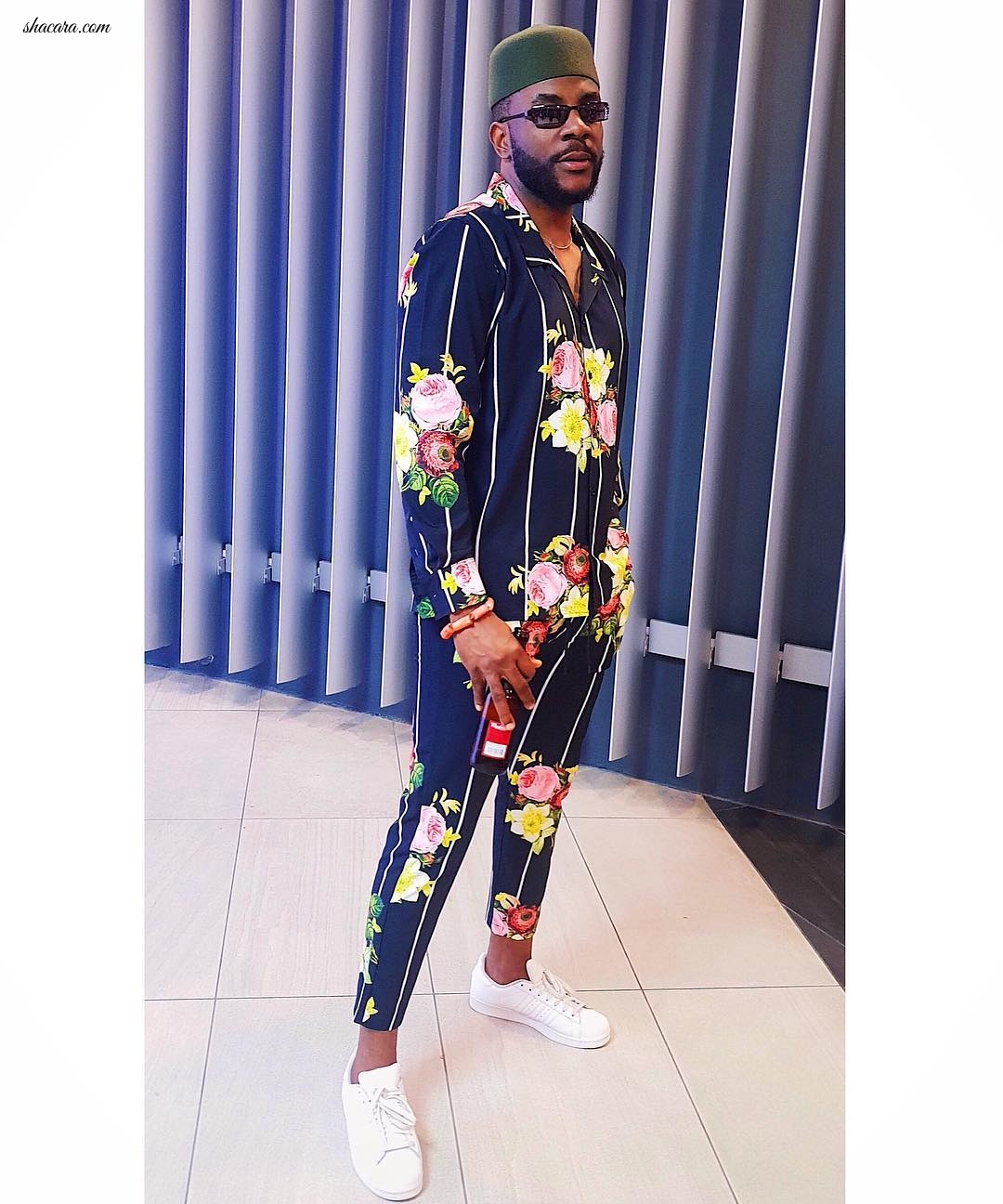 Ebuka Obi-Uchendu Making A Case For Sleepwear In This Floral Pyjamas Set