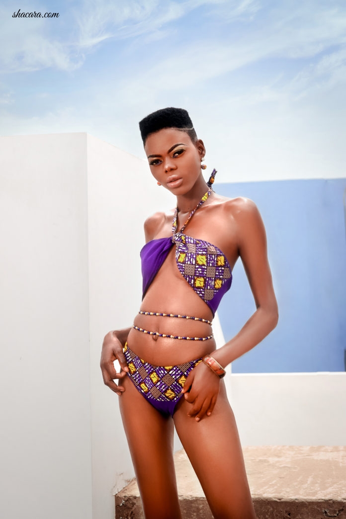 Top Ghanaian Model Beatrice Eli Stuns In New Swimwear Look Book By Italian/Ghanaian Brand Ebony By Bernice