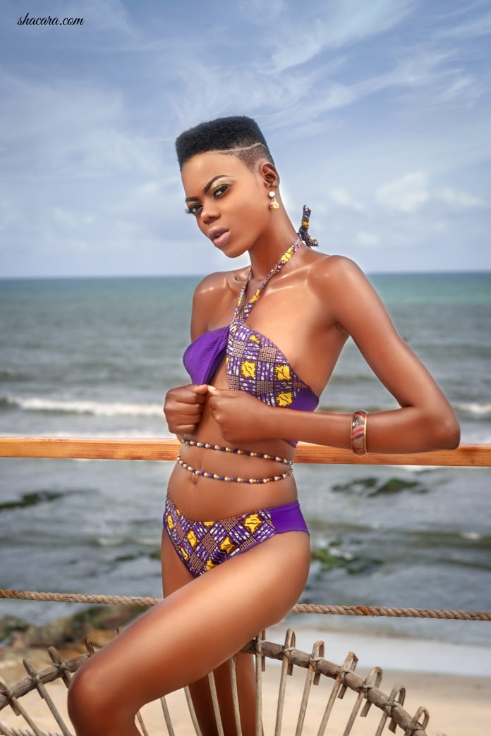Top Ghanaian Model Beatrice Eli Stuns In New Swimwear Look Book By Italian/Ghanaian Brand Ebony By Bernice