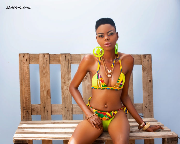 Top Ghanaian Model Beatrice Eli Stuns In New Swimwear Look Book By Italian/Ghanaian Brand Ebony By Bernice
