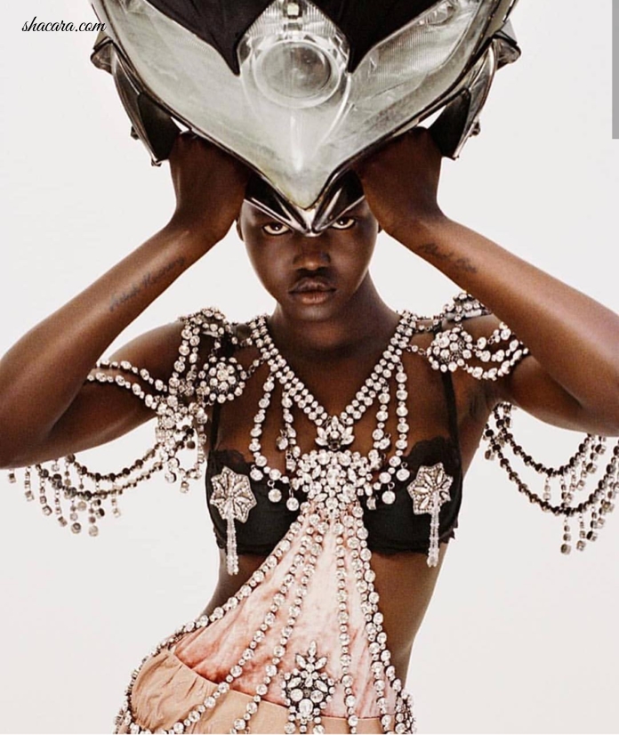 #MODELCRUSH: Today We Crush On Pics Of Adut Akech, The Dark Sudanese That Beat Gigi Hadid As Model Of The Year