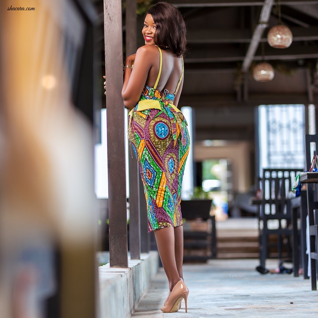 #HAUTE: Ghanaian Designer Bombaare Just Dropped All Jaws With This Amazing African Print Wedding Guest Dress