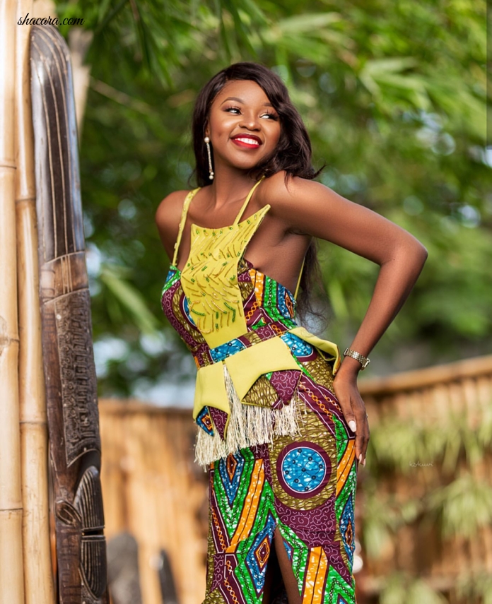 #HAUTE: Ghanaian Designer Bombaare Just Dropped All Jaws With This Amazing African Print Wedding Guest Dress