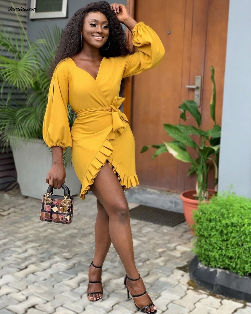 Who Wore It Better? Ini Edo & Linda Osifo In The Same Julyet Peters Dress