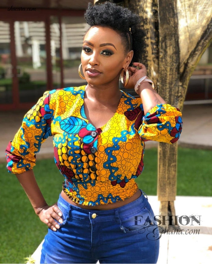 If You Are Bored Of The Usual Casual Tops, See How These Ladies Lit Up The Net Modern African Print Looks