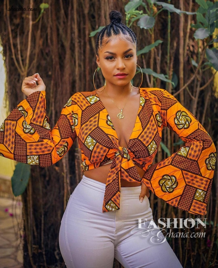 If You Are Bored Of The Usual Casual Tops, See How These Ladies Lit Up The Net Modern African Print Looks