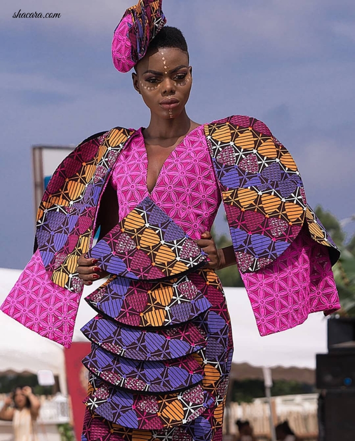 #HOTSHOTS: Beatrice Eli Steals The Show At The Wax Print Festival In This Fabulous Afro Couture Number By FD Fashion House
