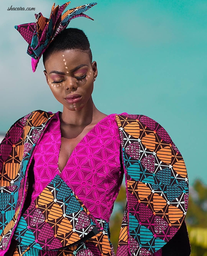 #HOTSHOTS: Beatrice Eli Steals The Show At The Wax Print Festival In This Fabulous Afro Couture Number By FD Fashion House