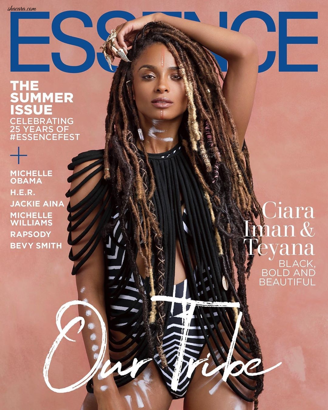 Legendary Model Iman, Ciara & Tenya Go All African In These Fabulous Essense Mag Covers