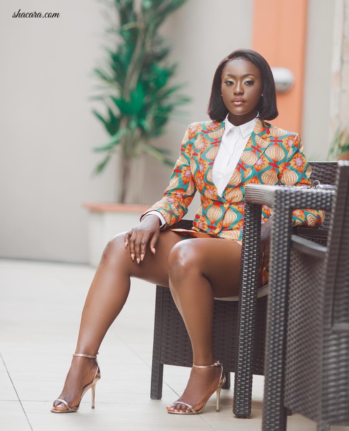 #STYLEGIRL: Linda Osifo Redines The African Working Woman In This Haute Print Two Piece