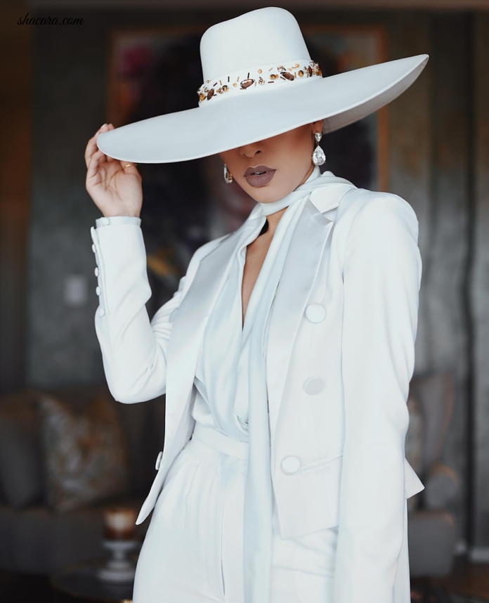 #STYLEGIRL: Sarah Langa Defines ‘Idris Elba’s’ Boasty Song With This All White Look