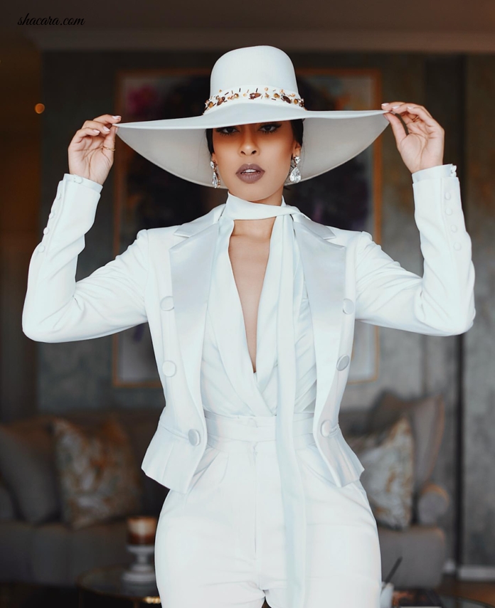 #STYLEGIRL: Sarah Langa Defines ‘Idris Elba’s’ Boasty Song With This All White Look