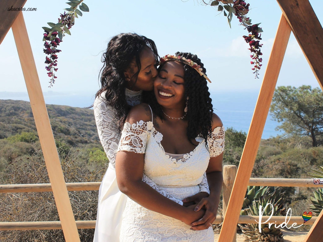 Bridal Bliss: Camille and Kristen's Cliffside Wedding Took Us To New Heights