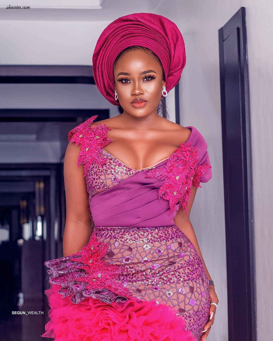 #BBNaija Stars came through for BamBam & Teddy A – See All the Aso-Ebi Moments from #BamTeddy