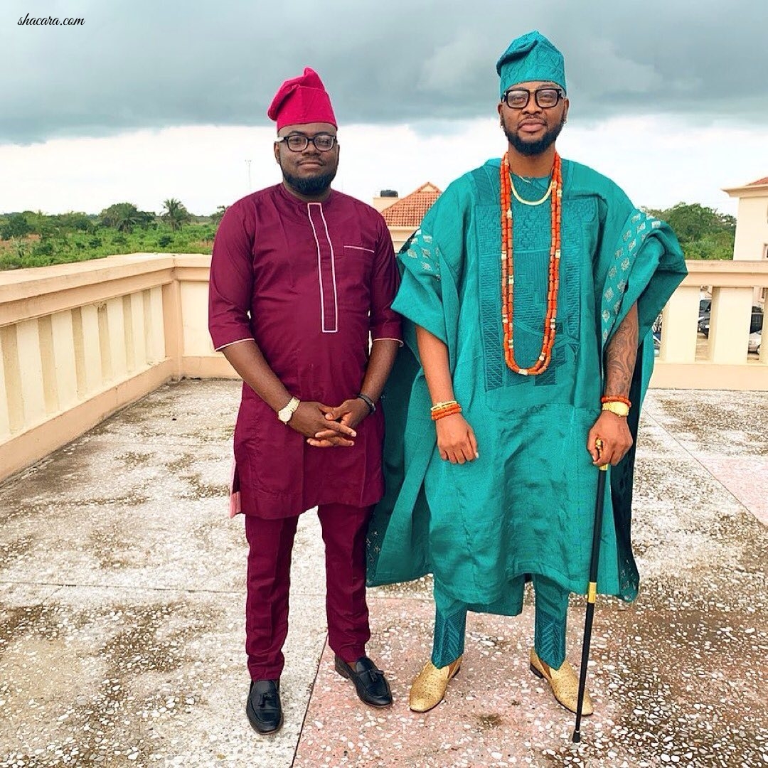 #BBNaija Stars came through for BamBam & Teddy A – See All the Aso-Ebi Moments from #BamTeddy