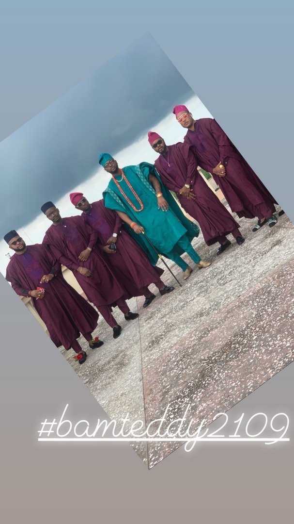 #BBNaija Stars came through for BamBam & Teddy A – See All the Aso-Ebi Moments from #BamTeddy