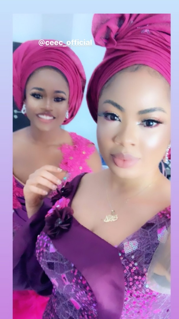#BBNaija Stars came through for BamBam & Teddy A – See All the Aso-Ebi Moments from #BamTeddy