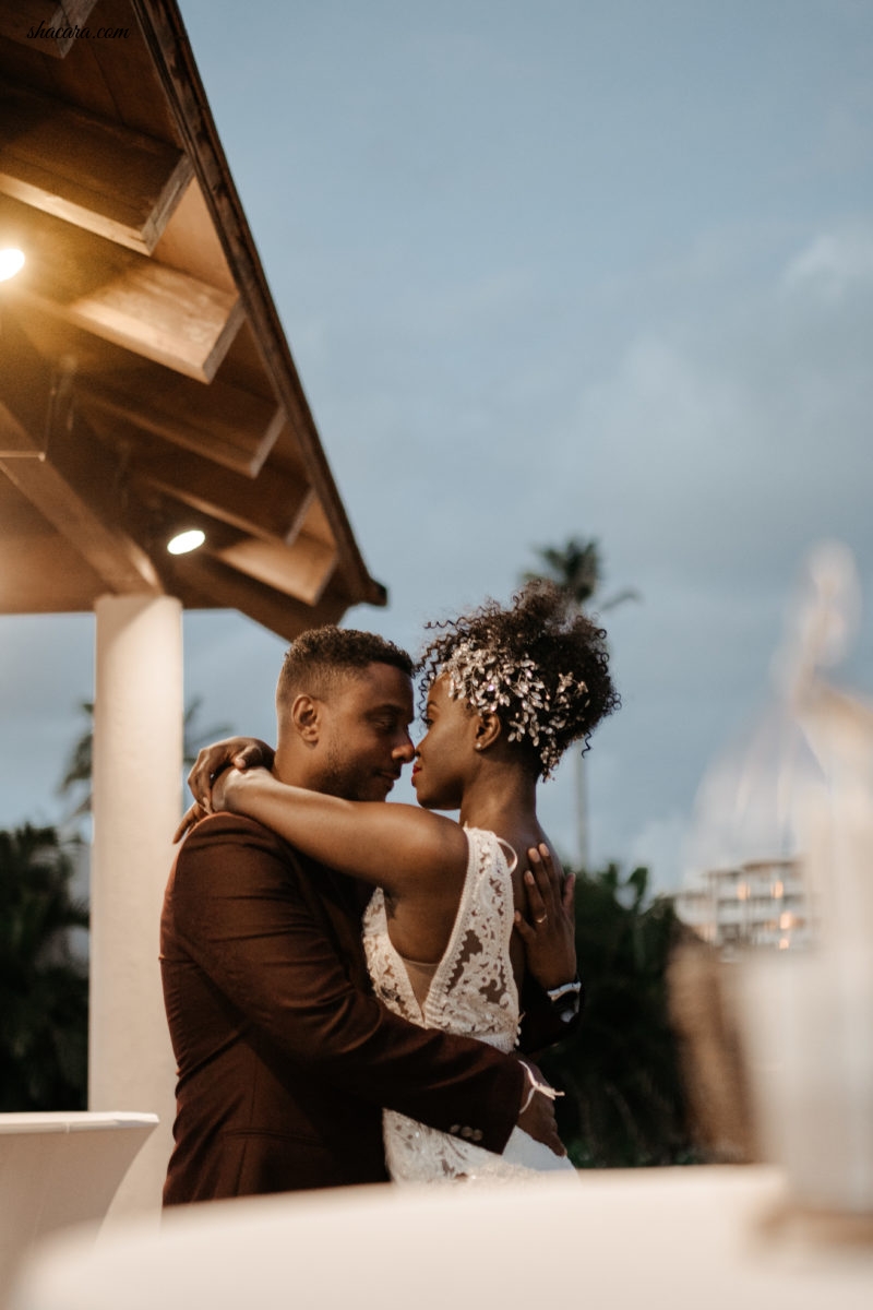 Bridal Bliss: Candice and Hassan Looked Like Royalty At Their St. Lucia Wedding