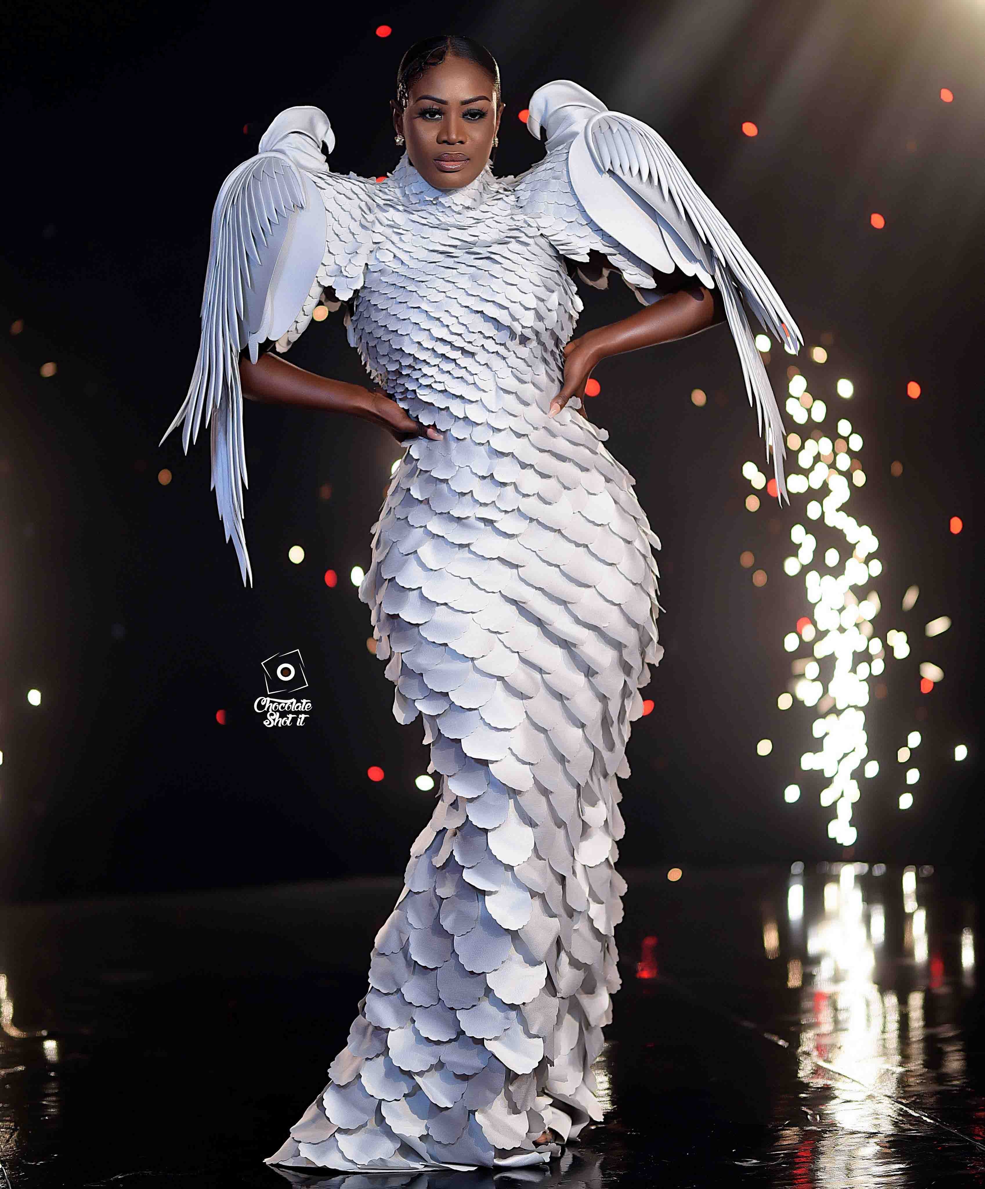 Striking! Nana Akua Addo Had An Angelic Moment At The 2019 Glitz Style Awards