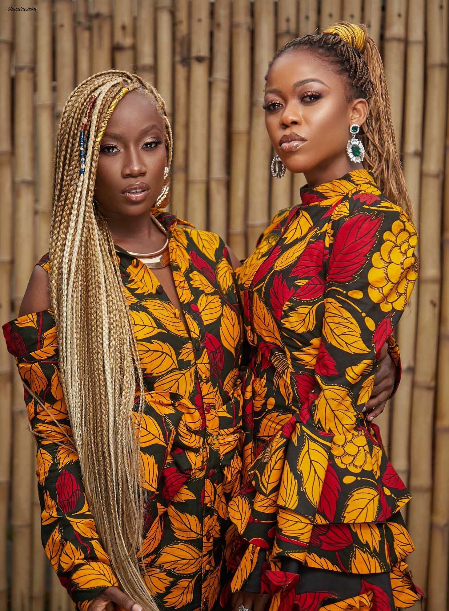 For The Love Of African Wax Print! Tania Omotayo, Juliana Olayede, Soliat Bada And Mariam Adeyemi Star In Glam Africa Magazine’s Latest Feature