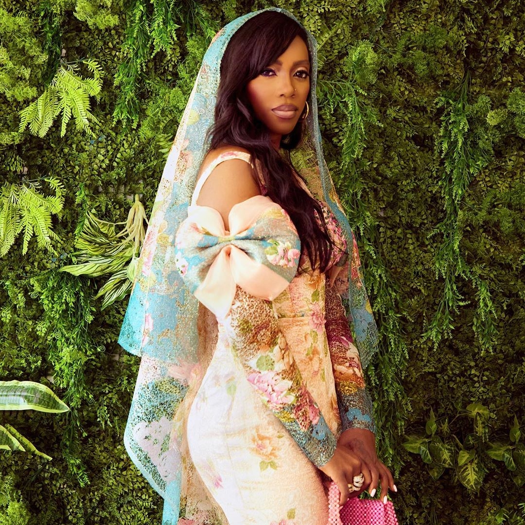 Tiwa Savage Celebrated Eid-El-Kabir Looking Like A Non-Traditional Muslim Bride