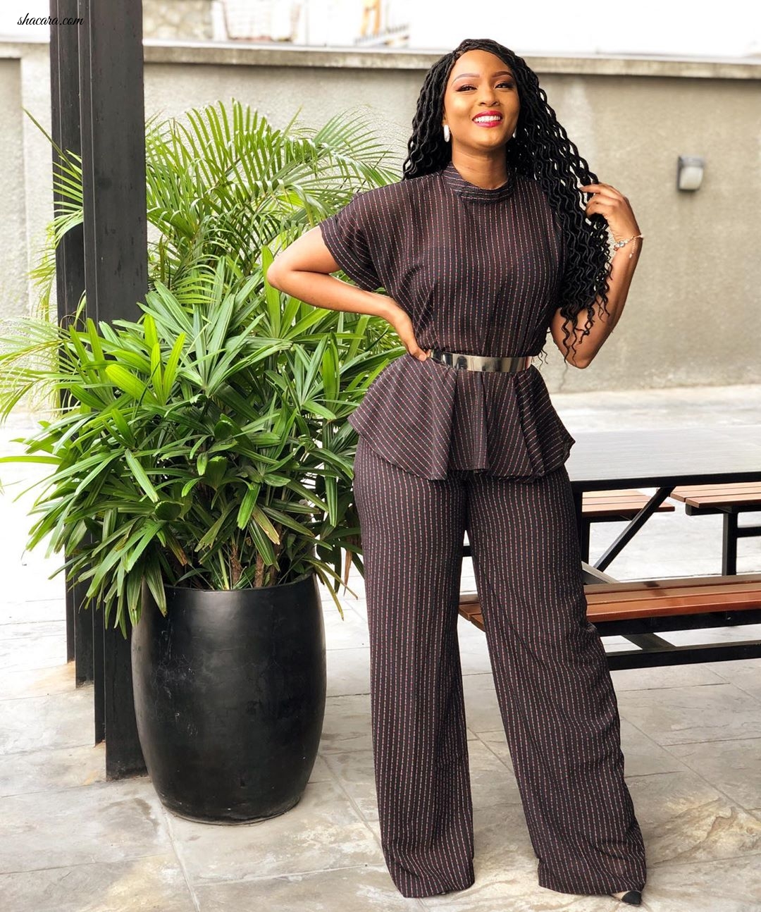 Style Look Of The Day: Osas Ighodaro In Zephans & Co